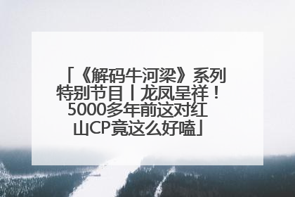 《解码牛河梁》系列特别节目丨龙凤呈祥！5000多年前这对红山CP竟这么好嗑