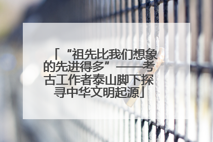 “祖先比我们想象的先进得多”——考古工作者泰山脚下探寻中华文明起源