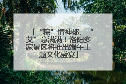 “粽”情神都、“艾”意满满！洛阳多家景区将推出端午主题文化盛宴