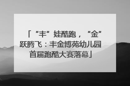 “丰”娃酷跑，“金”跃腾飞：丰金博苑幼儿园首届跑酷大赛落幕