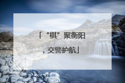 “棋”聚衡阳，交警护航