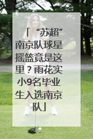 “苏超”南京队球星摇篮竟是这里？雨花实小9名毕业生入选南京队