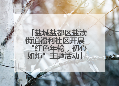 盐城盐都区盐渎街道福利社区开展“红色年轮，初心如炬”主题活动
