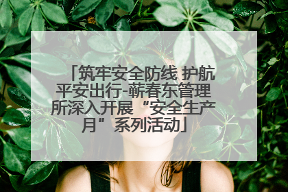 筑牢安全防线 护航平安出行-蕲春东管理所深入开展“安全生产月”系列活动