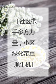 社区携手多方力量，小区绿化带重现生机