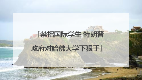 禁招国际学生 特朗普政府对哈佛大学下狠手