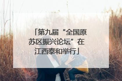 第九届“全国原苏区振兴论坛”在江西泰和举行