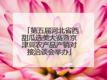 第五届河北省西甜瓜选美大赛暨京津冀农产品产销对接洽谈会举办