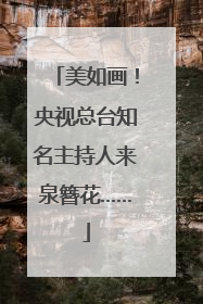 美如画！央视总台知名主持人来泉簪花……
