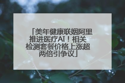 美年健康联姻阿里推进医疗AI！相关检测套餐价格上涨超两倍引争议