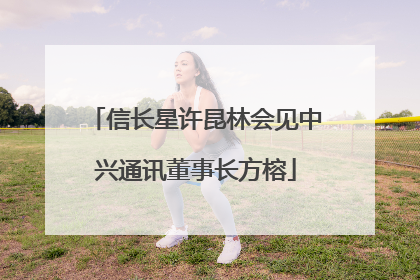信长星许昆林会见中兴通讯董事长方榕
