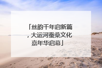 丝韵千年启新篇，大运河蚕桑文化嘉年华启幕