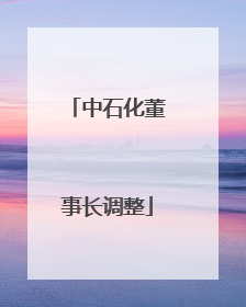 中石化董事长调整