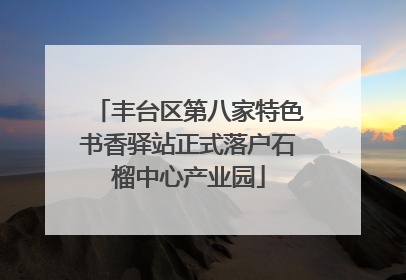 丰台区第八家特色书香驿站正式落户石榴中心产业园