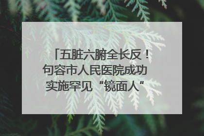 五脏六腑全长反！句容市人民医院成功实施罕见“镜面人”肝癌根治术