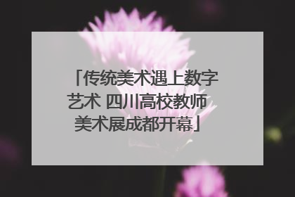 传统美术遇上数字艺术 四川高校教师美术展成都开幕