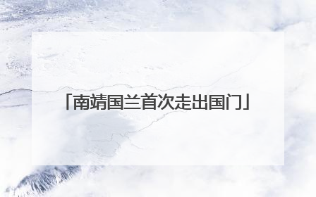 南靖国兰首次走出国门