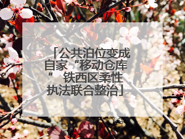 公共泊位变成自家“移动仓库” 铁西区柔性执法联合整治