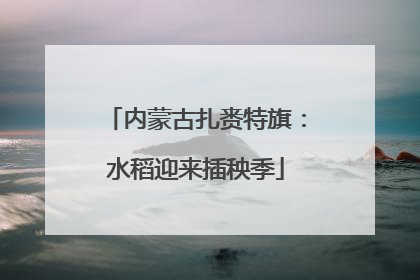 内蒙古扎赉特旗：水稻迎来插秧季