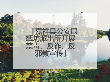 嘉祥县公安局纸坊派出所开展禁毒、反诈、反邪教宣传