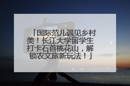 国际范儿遇见乡村美！长江大学留学生打卡石首桃花山，解锁农文旅新玩法！