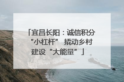 宜昌长阳：诚信积分“小杠杆” 撬动乡村建设“大能量”