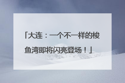 大连：一个不一样的梭鱼湾即将闪亮登场！