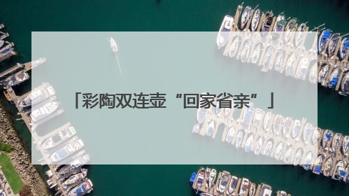 彩陶双连壶“回家省亲”