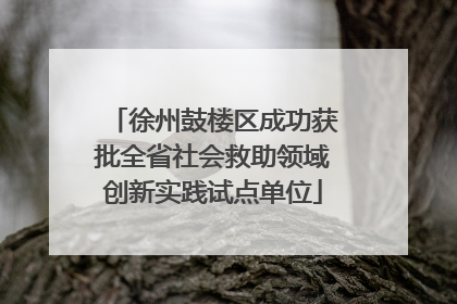 徐州鼓楼区成功获批全省社会救助领域创新实践试点单位
