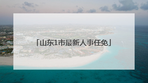 山东1市最新人事任免