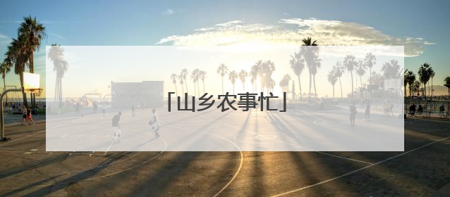 山乡农事忙