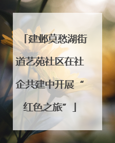 建邺莫愁湖街道艺苑社区在社企共建中开展“红色之旅”