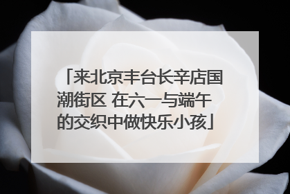 来北京丰台长辛店国潮街区 在六一与端午的交织中做快乐小孩