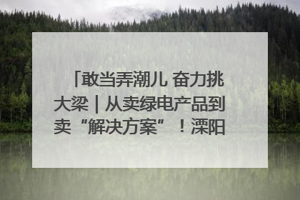 敢当弄潮儿 奋力挑大梁｜从卖绿电产品到卖“解决方案”！溧阳立足产业优势建成五大微电网示范项目