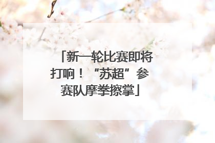 新一轮比赛即将打响！“苏超”参赛队摩拳擦掌