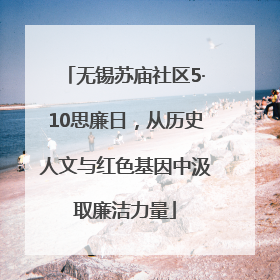 无锡苏庙社区5·10思廉日，从历史人文与红色基因中汲取廉洁力量