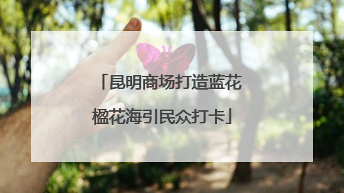 昆明商场打造蓝花楹花海引民众打卡