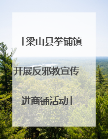 梁山县拳铺镇开展反邪教宣传进商铺活动