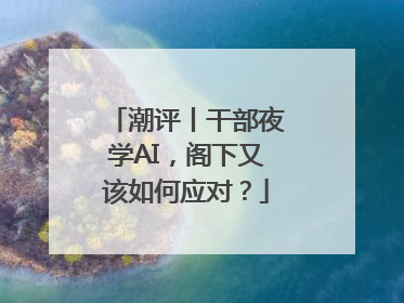 潮评丨干部夜学AI，阁下又该如何应对？