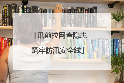 汛前拉网查隐患 筑牢防汛安全线