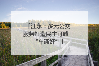 江永：多元公交服务打造民生可感“车通好”
