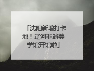 沈阳新增打卡地！辽河非遗美学馆开馆啦