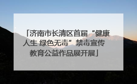 济南市长清区首届“健康人生 绿色无毒”禁毒宣传教育公益作品展开展