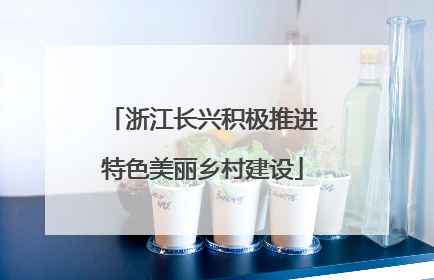浙江长兴积极推进特色美丽乡村建设