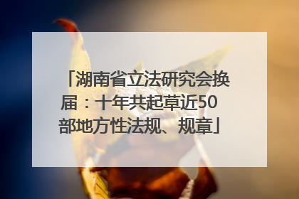 湖南省立法研究会换届：十年共起草近50部地方性法规、规章