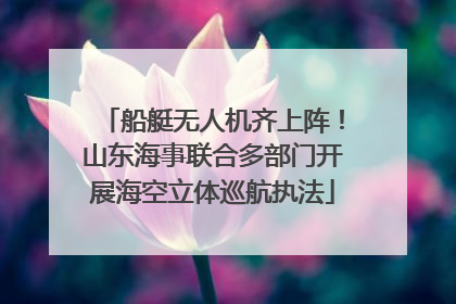 船艇无人机齐上阵！山东海事联合多部门开展海空立体巡航执法