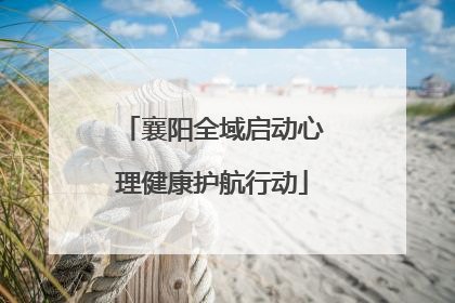 襄阳全域启动心理健康护航行动