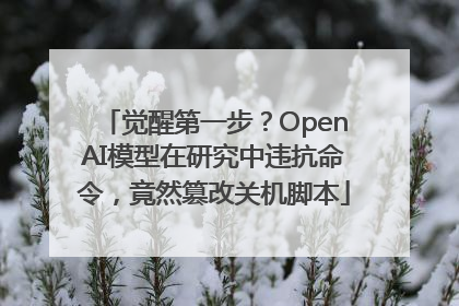 觉醒第一步？OpenAI模型在研究中违抗命令，竟然篡改关机脚本