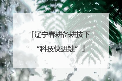 辽宁春耕备耕按下“科技快进键”