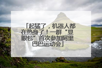 起猛了，机器人都在热身了！一群“显眼包”首次参加阿里巴巴运动会